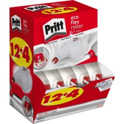 Korrekturroller Einweg Eco Flex Multipack 12+4 gratis, Pritt