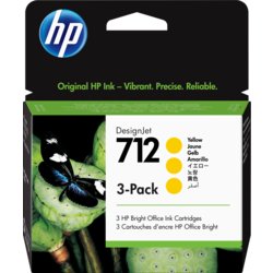 HP Inkjetpatrone 712, für DesignJet T230, T250, T630, T650, gelb