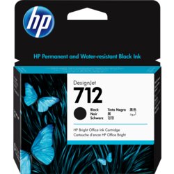 HP Inkjetpatrone 712, für DesignJet T230, T250, T630, T650, schwarz