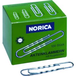 NORICA Brief- und Aktenklammer mit Kugelenden, ALCO