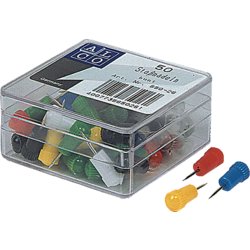 Stoßnadel, Kopfbreite 7.5mm, Kopfhöhe 12mm, 12mm lang, sortiert
