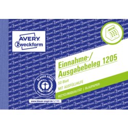 Einnahme-/Ausgabebeleg mit Dokumentendruck, AVERY Zweckform®