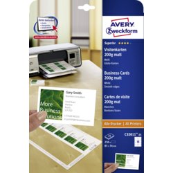 Superior Visitenkarte mit glatten Kanten, AVERY Zweckform®