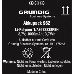 Zubehör für Diktier- und Wiedergabegeräte, GRUNDIG