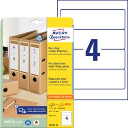 Recycling-Ordner-Etikett, kurz/breit, AVERY Zweckform®