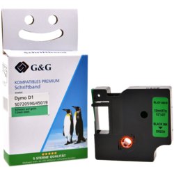 Schriftbandkassette D1 für DYMO®, G&G