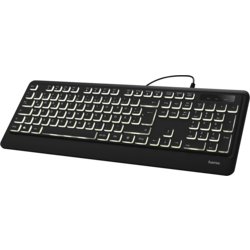 Beleuchtete Tastatur KC-550, kabelgebunden, hama®