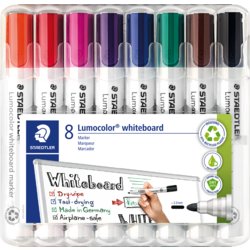Lumocolor® Whiteboard-Marker 351, Rundspitze, Strichstärke 2mm, Schaft weiß