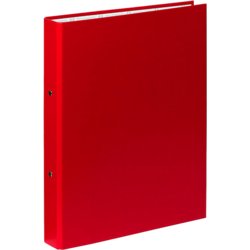 Ringbuch A4 PP 2-Ringe, 40mm breit, 2-Ringmechanik, 30mm ø, rot