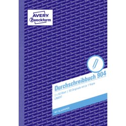 Durchschreibebuch, mit Blaupapier, A5, 149mm hoch, 50 Blatt, weiß
