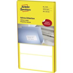 Adressetiketten endlos für die Schreibmaschine, AVERY Zweckform®