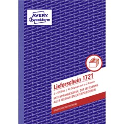 Lieferschein mit Empfangsschein, AVERY Zweckform®