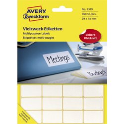 Vielzweck Etiketten, handbeschriftbar, AVERY Zweckform®