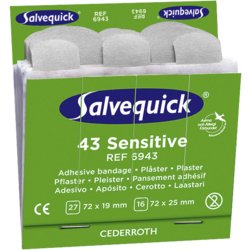 Salvequick®  Sensitive-Pflaster Strips Refill 6943, WERO