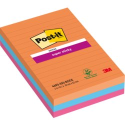 Super Sticky Notes Boost Collection, liniert, Post-it® Notes Super Sticky