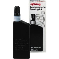Zeichentusche für Tuschefüller isograph, Behälterform Flasche, schwarz