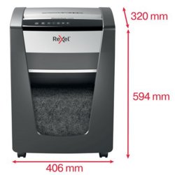 Aktenvernichter Momentum X420/X410-SL, Auffangvolumen 30l, 594mm hoch, schwarz