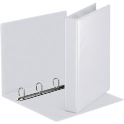 Präsentationsringbuch 4 Ringe, für Format A4+, 51mm breit, 30mm ø, weiß