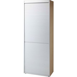 Rollladenschrank, 800mm breit, Tiefe 420mm, 2156mm hoch, ahorn