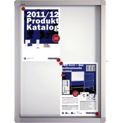 Schaukasten ECO Außenbereich, für Format 4x A4, Tiefe 4.5cm, weiß