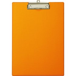 Klemmbrett mit Folienüberzug, für Format A4, 230mm breit, 320mm hoch, orange