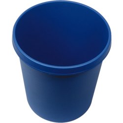 Papierkorb "the german", 18 Liter, 360mm hoch, 317mm ø, Ascher Nein, blau