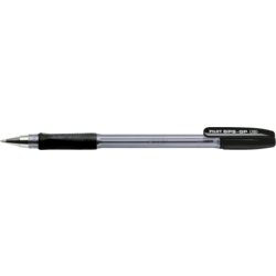 Kugelschreiber BPS-GP 1.6 (XB), Schaft transparent, RFN-GG-XB, schwarz