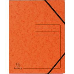 Eckspannermappe, für Format A4, für Anzahl Blatt 250, 240mm breit, orange
