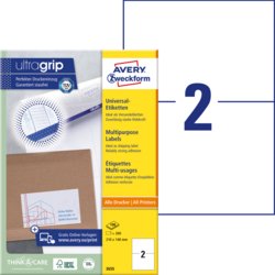 Universal-Etikett, ultragrip, 210 mm breit, AVERY Zweckform®