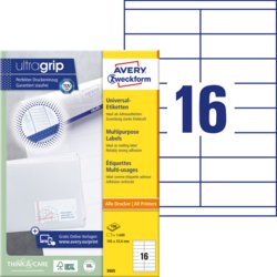 Universal-Etikett, ultragrip, 105 mm breit, AVERY Zweckform®