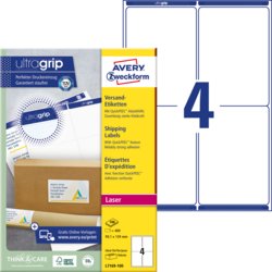 Versandetiketten für Laserdrucker ultragrip, AVERY Zweckform®