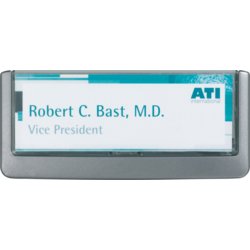 Türschild CLICK SIGN, 149mm breit, 52.5mm hoch, Farbe transparent, graphit
