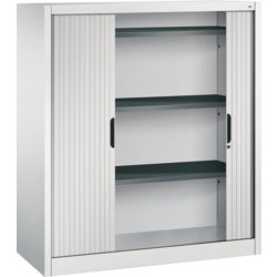 Omnispace Rollladenschrank, 1200mm breit, Tiefe 420mm, lichtgrau RAL 7035