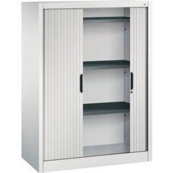 Omnispace Rollladenschrank, 1000mm breit, Tiefe 420mm, lichtgrau RAL 7035