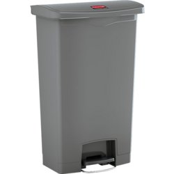 Tretabfallbehälter Slim Jim® Step-On, 90l, wetterfest nein, grau