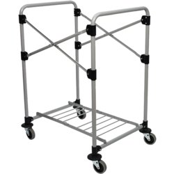 Wäschewagen X-CART, silber/schwarz