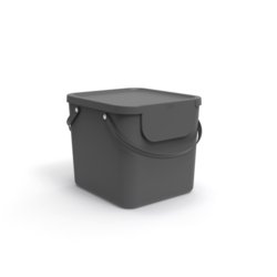 Abfallbehälter "Albula", 40l, 358mm breit, Tiefe 388mm, anthrazit