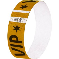 Eventbänder Super Soft mit Aufdruck "VIP"