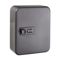 Schlüsselschrank, 20 Schlüssel, Tiefe 80mm, 200mm hoch, anthrazit