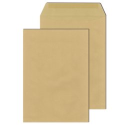 Versandtasche DIN C4, 229mm breit, 324mm hoch, SK, Fenster ja, grau