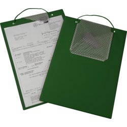 Auftragstasche "Plus" mit Schlüsselfach, für Format A4, Aufhängeloch ja, grün