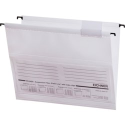 Hängemappe Platin Line, für Format A4, Packung mit 10 Stück, weiß