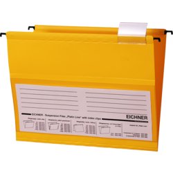 Hängemappe Platin Line, für Format A4, Packung mit 10 Stück, gelb