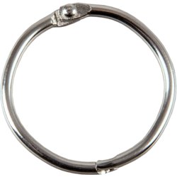 Metall-Klappringe, 32mm ø, Packungsart 10 Stück pro Packung, silber