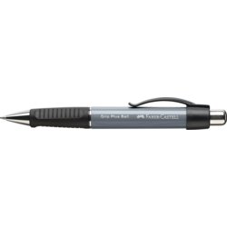 Kugelschreiber GRIP PLUS BALL 1407, Schaft stone grey, Strichstärke M, blau