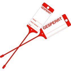Warenanhänger, wetterfest, rot
