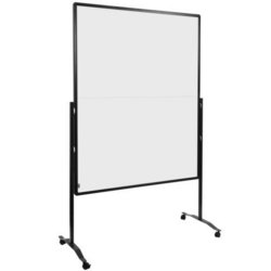 Moderationswand Premium Plus klappbar, Tafelbreite 150cm, weiß