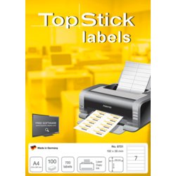 Ordnerrücken-Etikett für Inkjet/Laser/Kopierer, TopStick