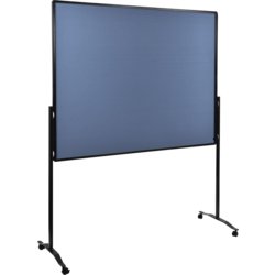 Moderationswand Premium Plus mobil, Tafelbreite 150cm, blaugrau