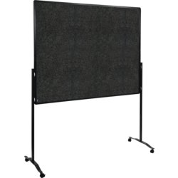 Moderationswand Premium Plus mobil, Tafelbreite 150cm, anthrazit